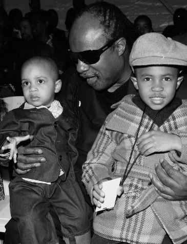 Kai Millard Morris ex-husband Stevie Wonder and children Kailand Morris and Mandla Kadjaly Carl Stevland Morris